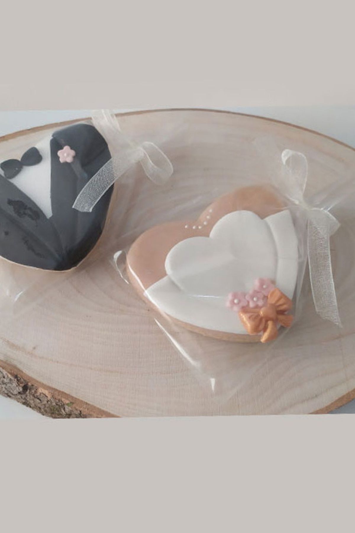  Gelin Damat Kurabiye Seti – 10 Gelin 10 Damat, Söz & Nişan Hediyelik Şeker Hamurlu Kurabiye 20 Adet