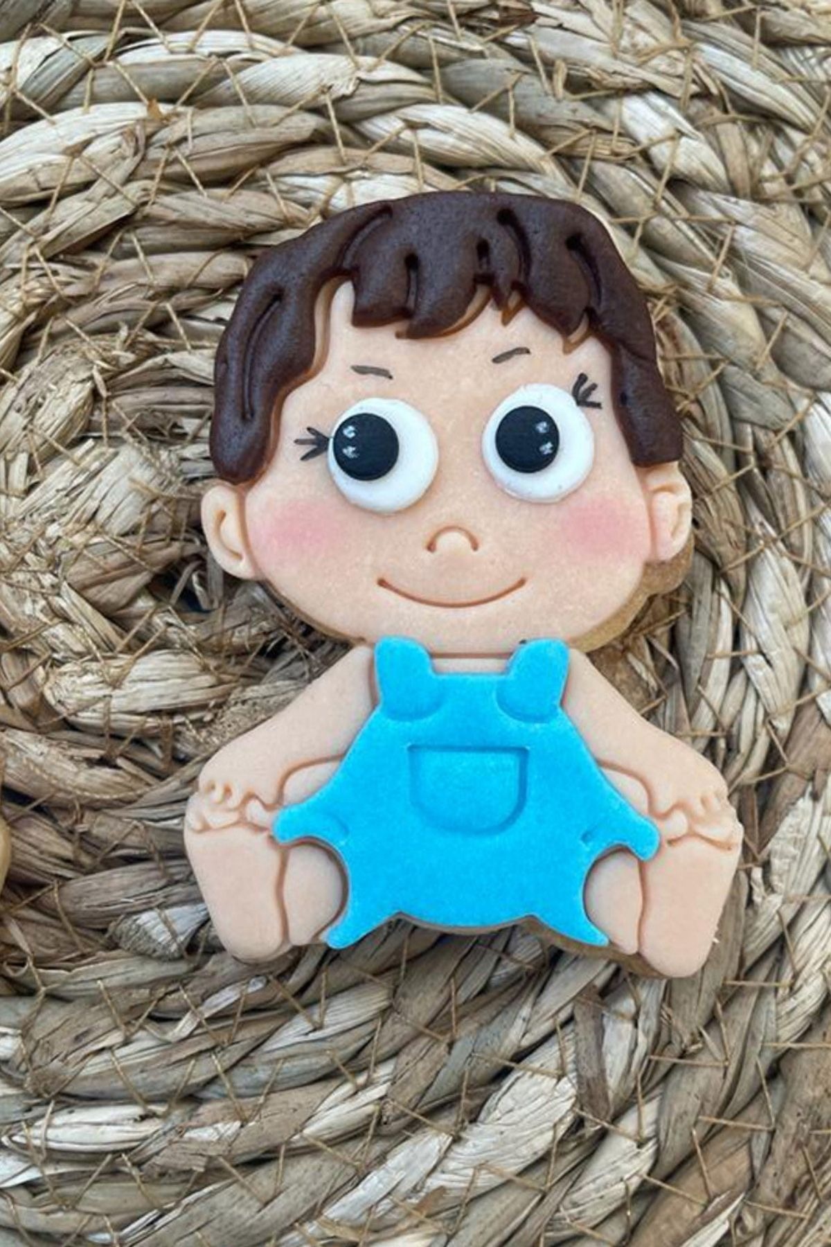 Erkek Bebek Kurabiyesi – Baby Shower & Hastane Çıkışı Şeker Hamurlu Kurabiye Seti 20 Adet 