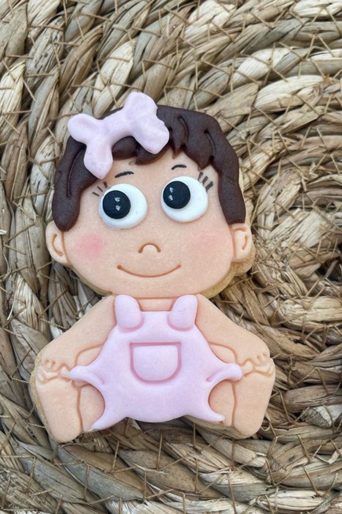  Baby Shower Kurabiyesi – Kız Bebek Konsept Şeker Hamurlu Kurabiye Seti 20 Adet
