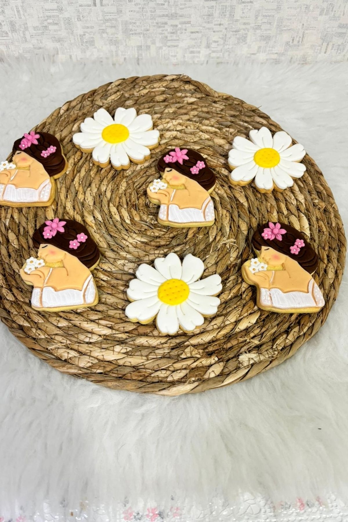 Anne & Bebek Temalı Kurabiye Seti – Anneler Günü, Lohusa & Baby Shower Hediyelik