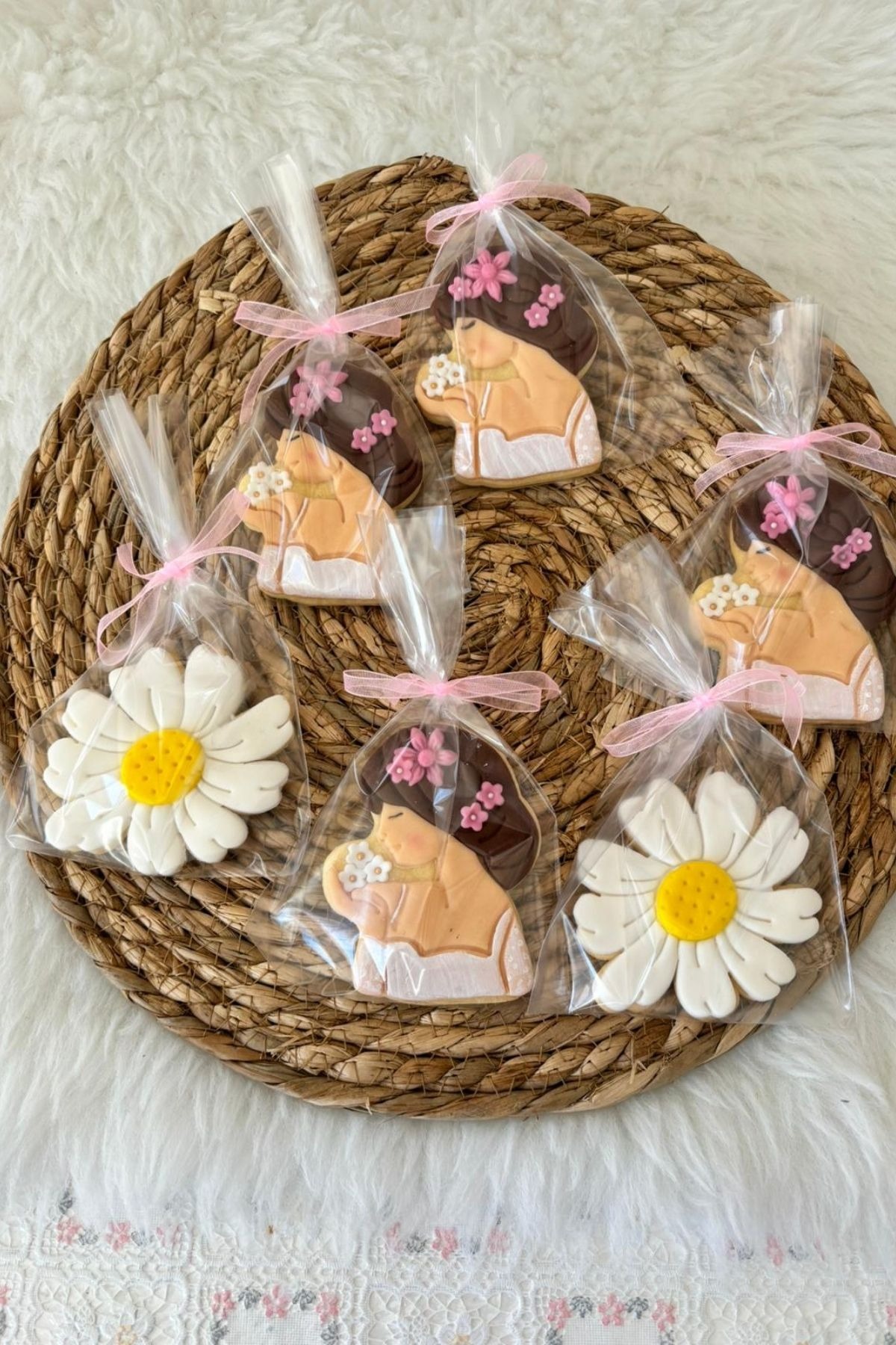 Anne & Bebek Temalı Kurabiye Seti – Anneler Günü, Lohusa & Baby Shower Hediyelik