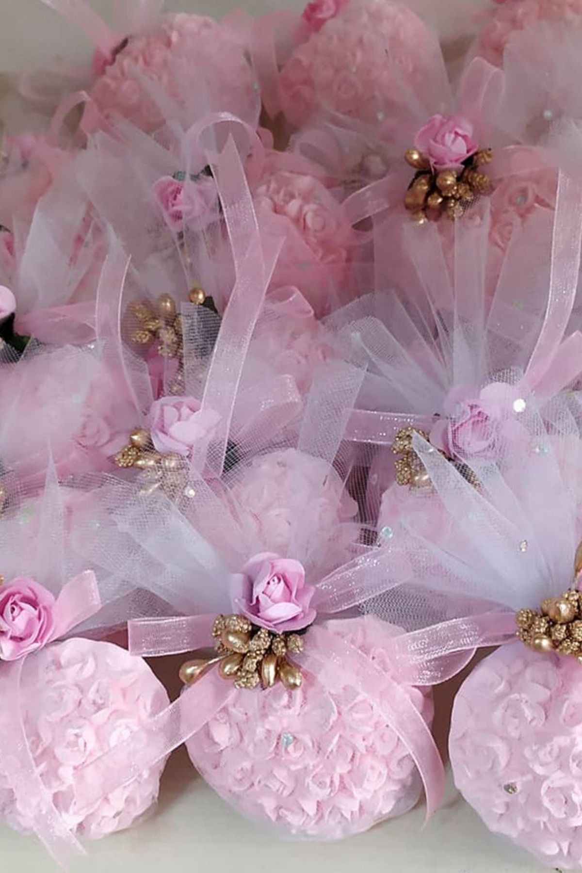 10+10 Söz Nişan Hediyelik Magnet | Kokulu Taş Tüllü Mini Nikah Hediyesi