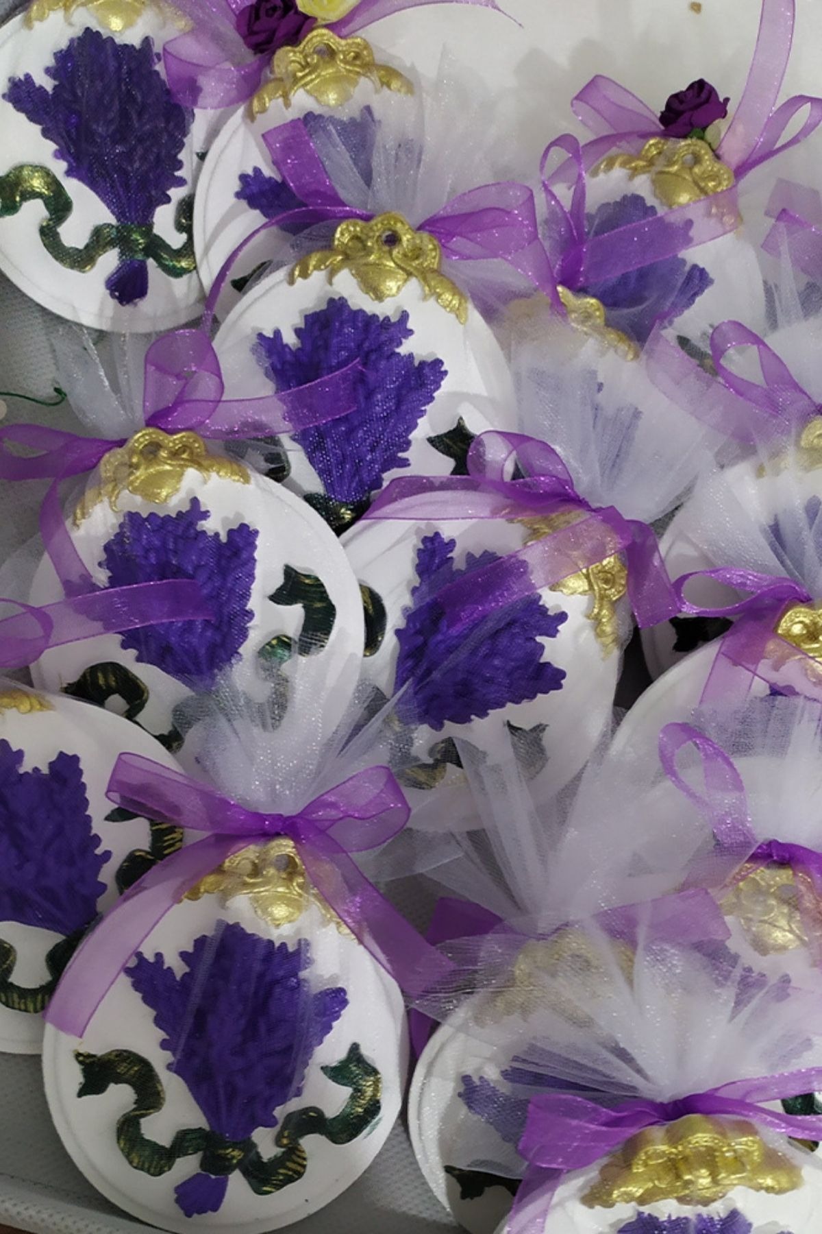 Lavanta Konsept Kokulu Taş Hediyelik | Söz Nişan Nikah Magnet Mini Hatıralık 20 Adet