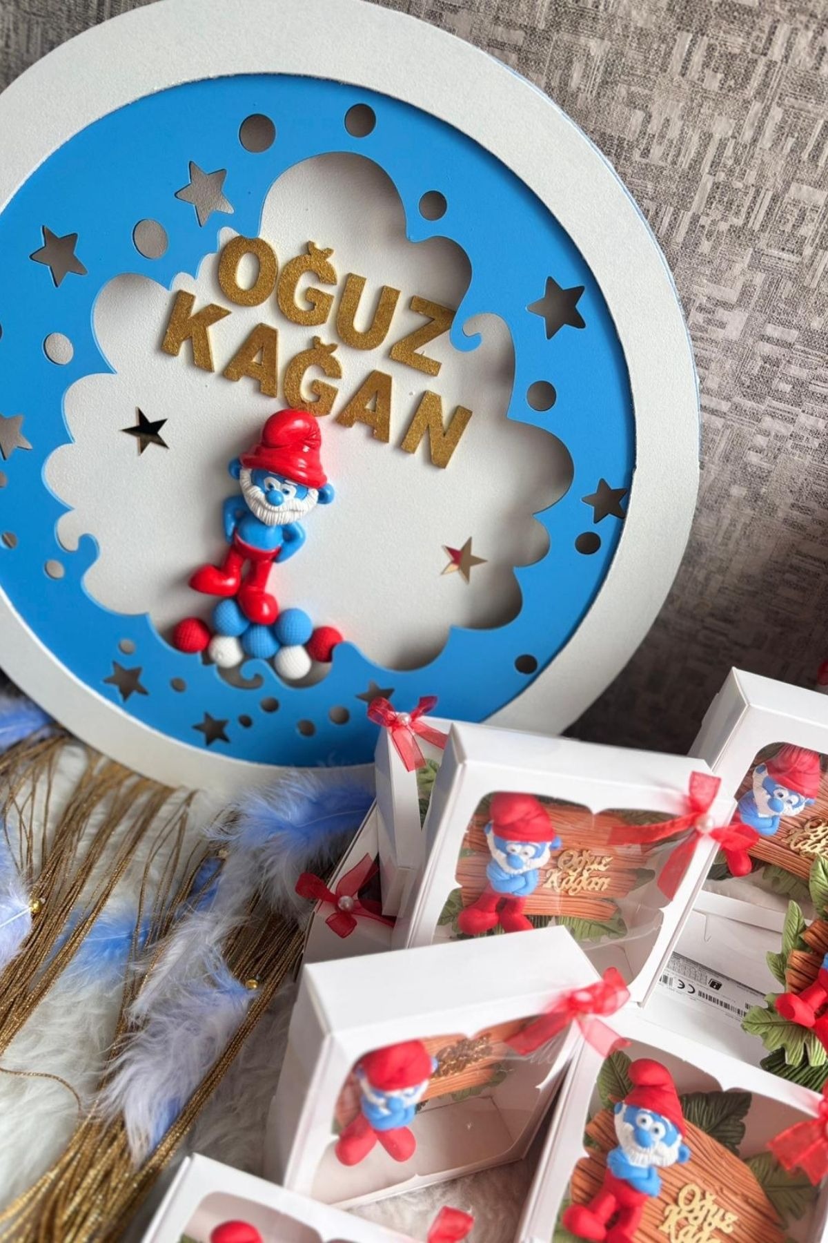  Magnet Seti + İsimli Pano | 20 Adet Magnet Hediyelik Set