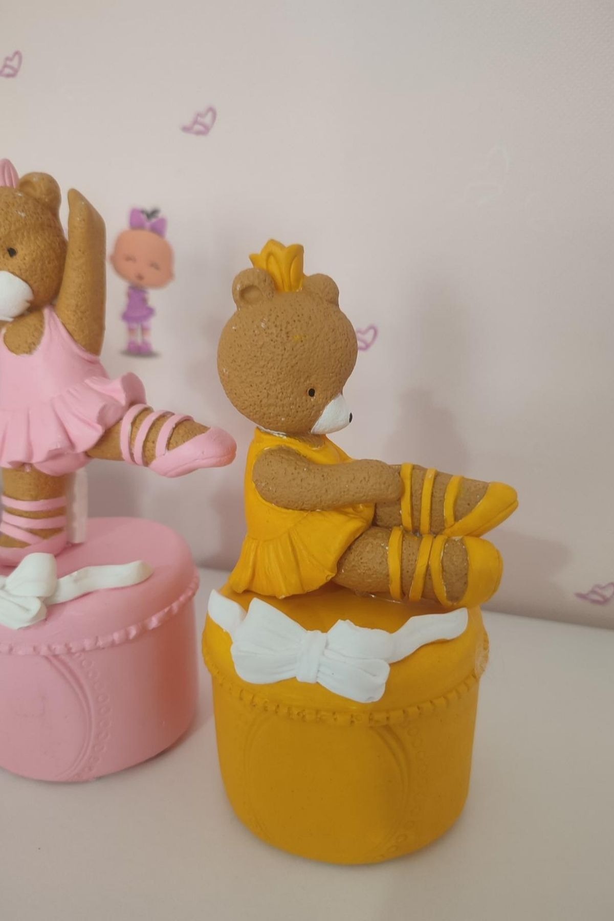 Renkli Ayıcık Harf Küp Set | Bebek Odası Dekor 1 Adet