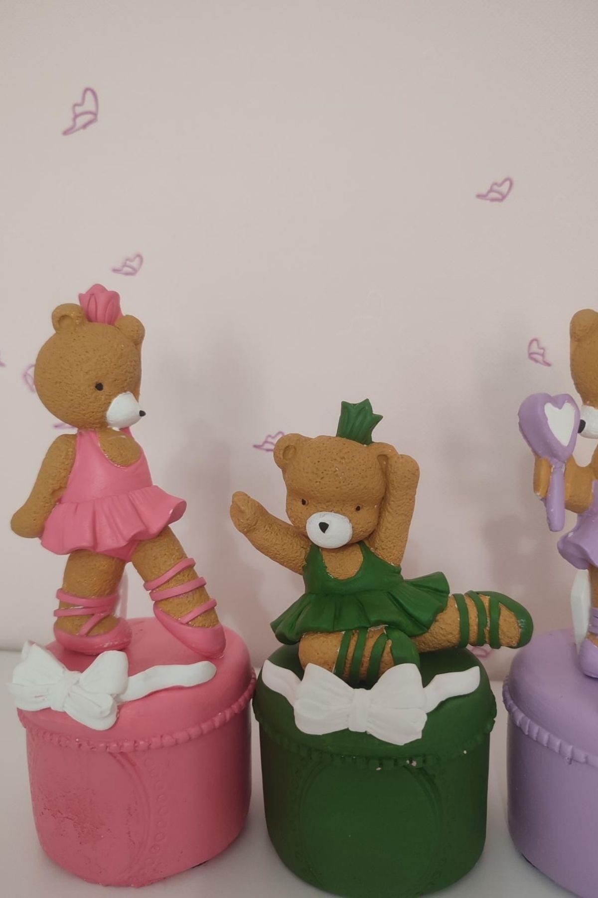Renkli Ayıcık Harf Küp Set | Bebek Odası Dekor 1 Adet