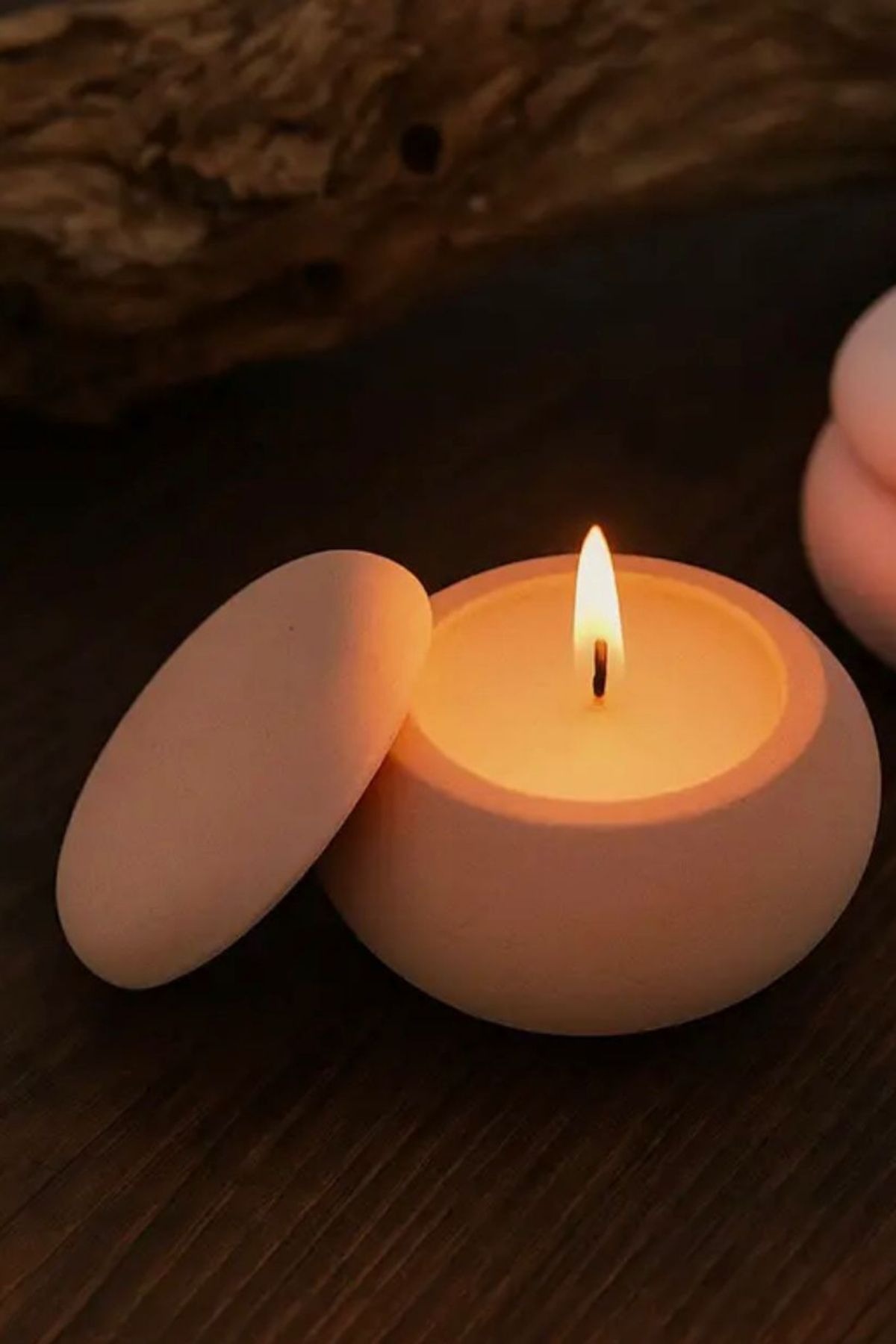 100 Adet Kapaklı Mum Hediyelik – Minimal Tasarım Toplu Satış