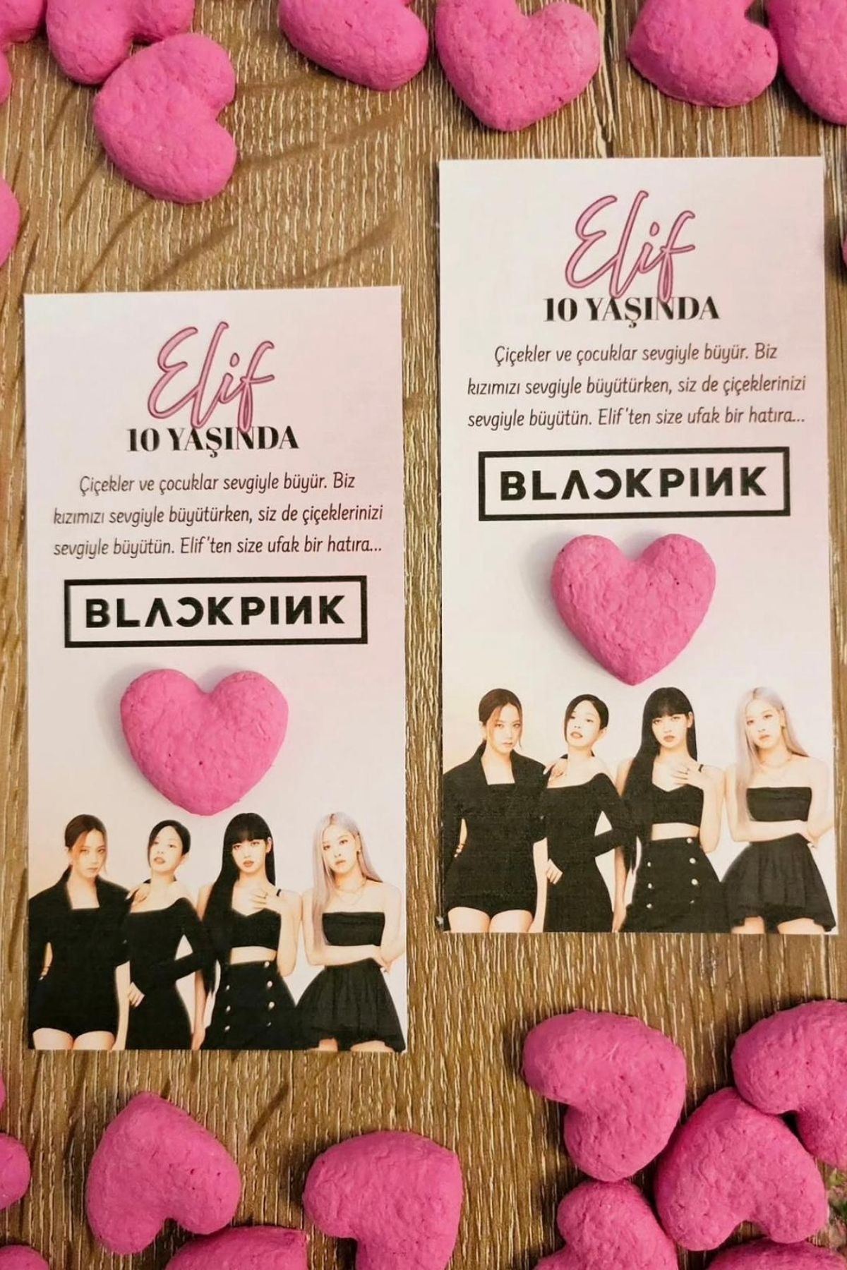Blackpink Temalı Sihirli Tohum Kartı – Kişiye Özel Doğum Günü Hediyelik (25 Adet)