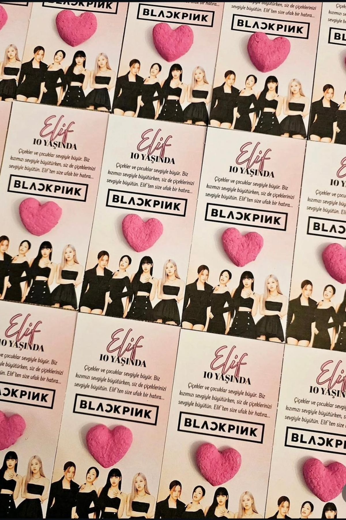 Blackpink Temalı Sihirli Tohum Kartı – Kişiye Özel Doğum Günü Hediyelik (25 Adet)