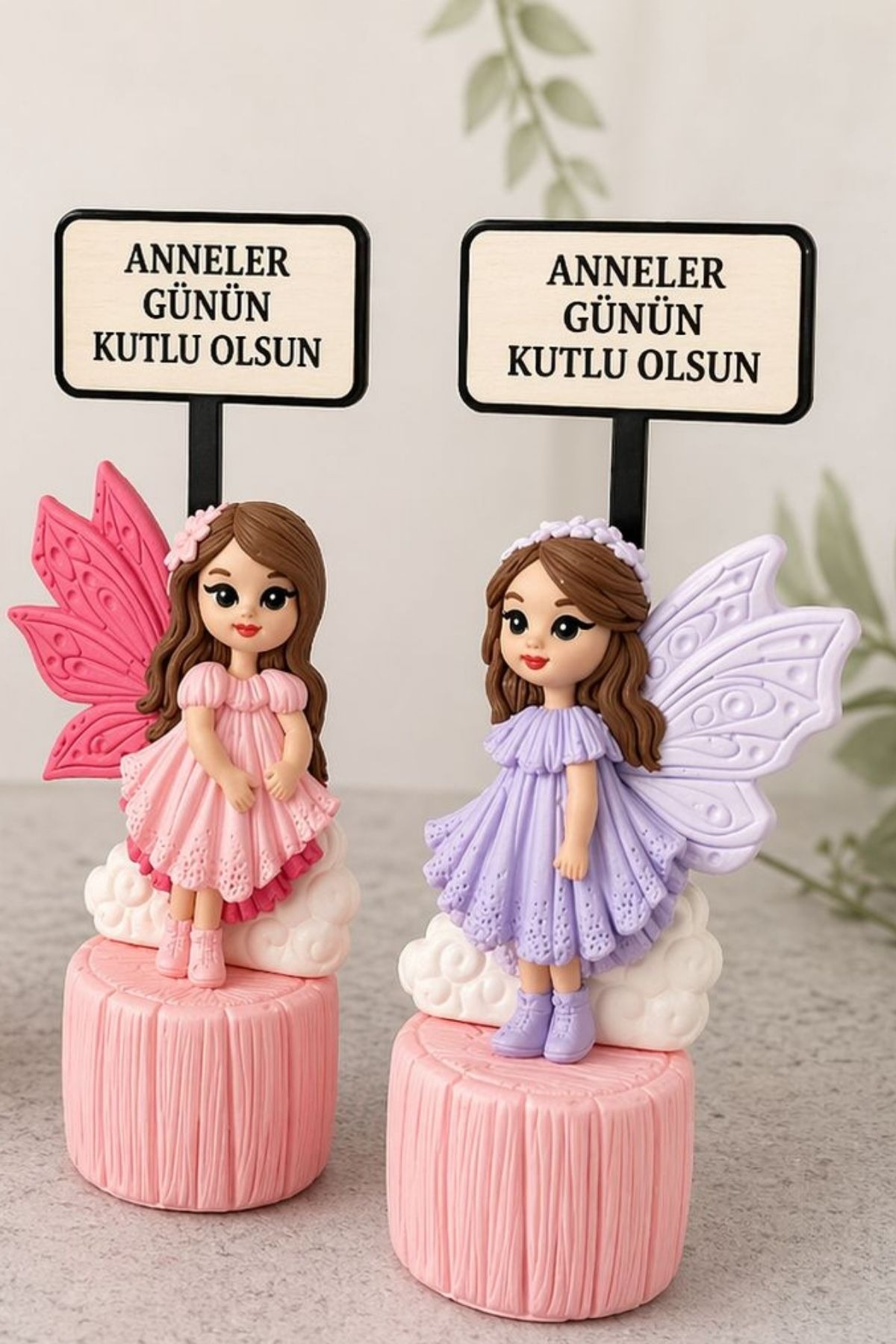 Anneler Günü Melek Figürlü Küp Hediyelik – Kişiye Özel Renk Seçimli Dekoratif Hediye 1 Adet