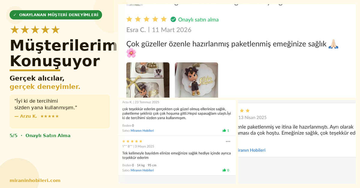 Müşterilerimiz Konuşuyor: Miran'ın Hobileri Hakkında Gerçek Yorumlar