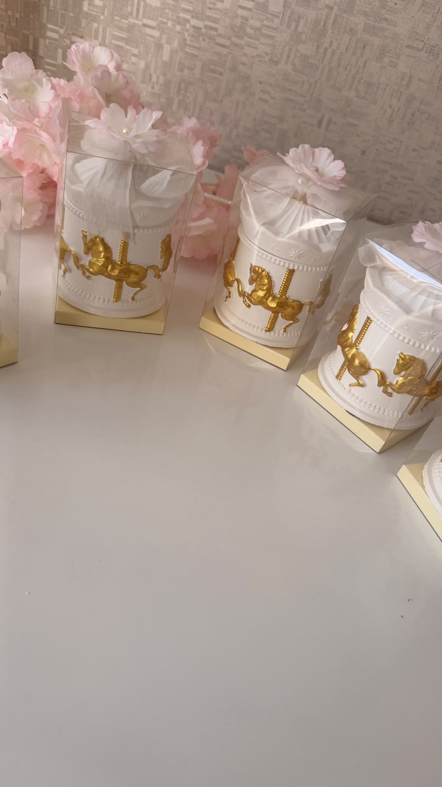  Atlı Karınca Tasarımlı Mum Seti – Gold Detaylı Lüks Hediyelik Mum 10 Adet