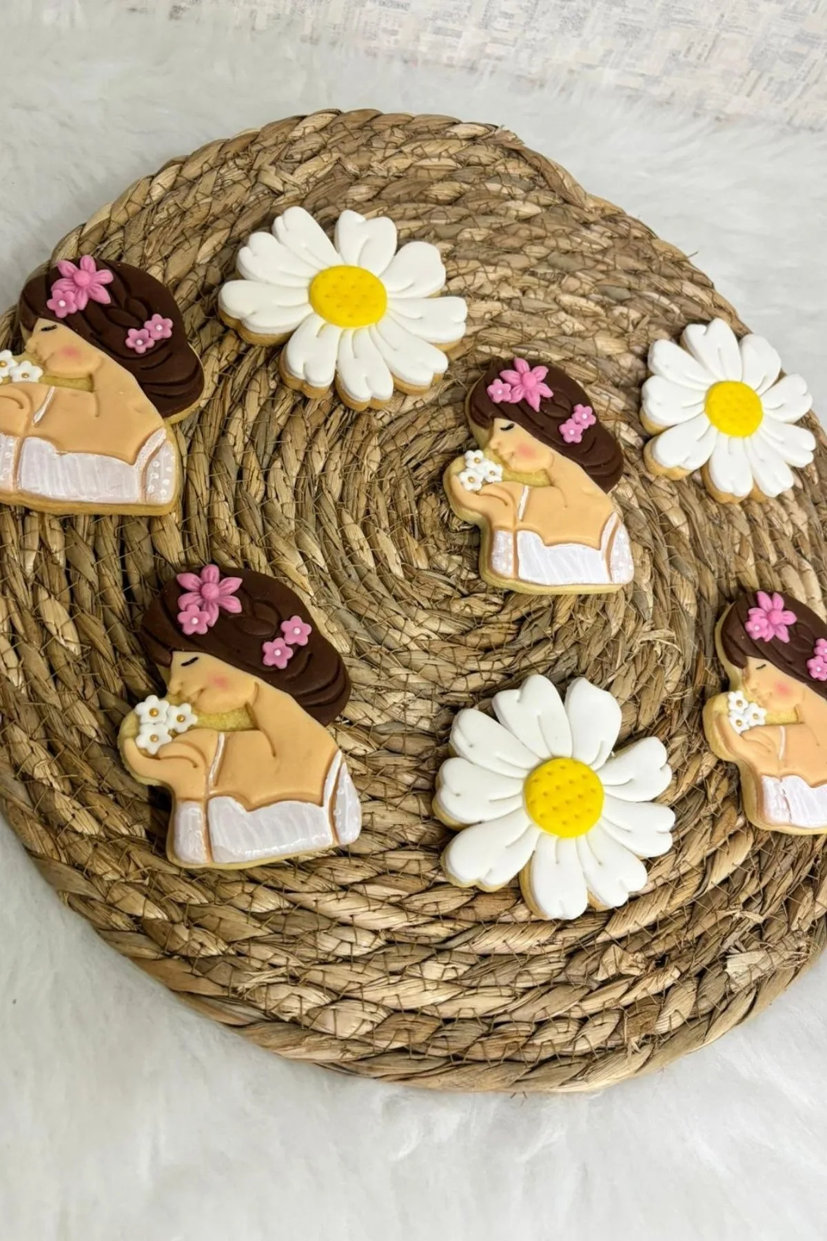 Anne & Bebek Temalı Kurabiye Seti – Anneler Günü, Lohusa & Baby Shower Hediyelik